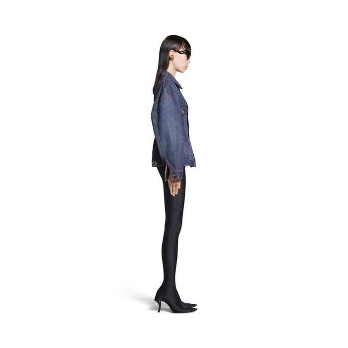 Women Coats and Jackets Balenciaga Hourglass Jacket In Dark Blue