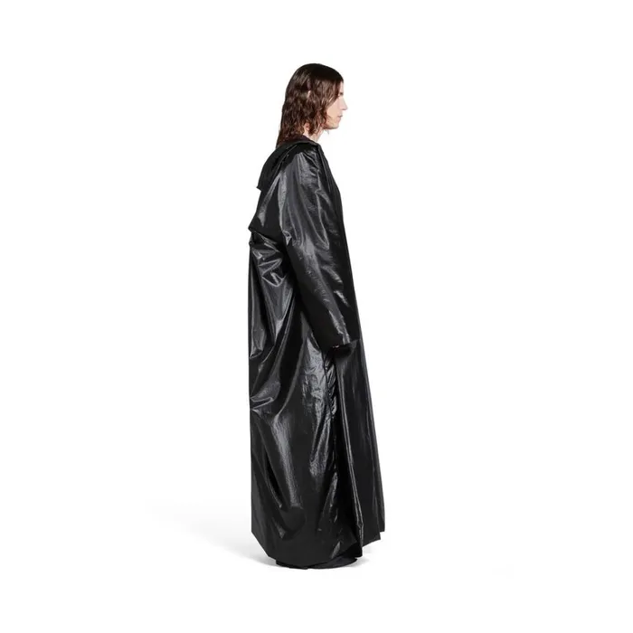 Women Coats and Jackets Balenciaga Swing Cb Coat In Black