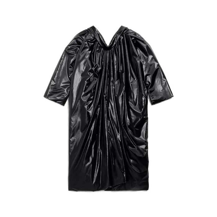 Women Coats and Jackets Balenciaga Swing Cb Coat In Black