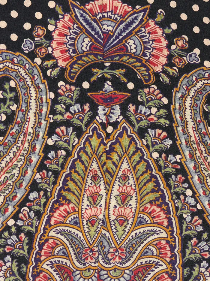 Women Crpe De Chine Palazzo Trousers Etro Trousers