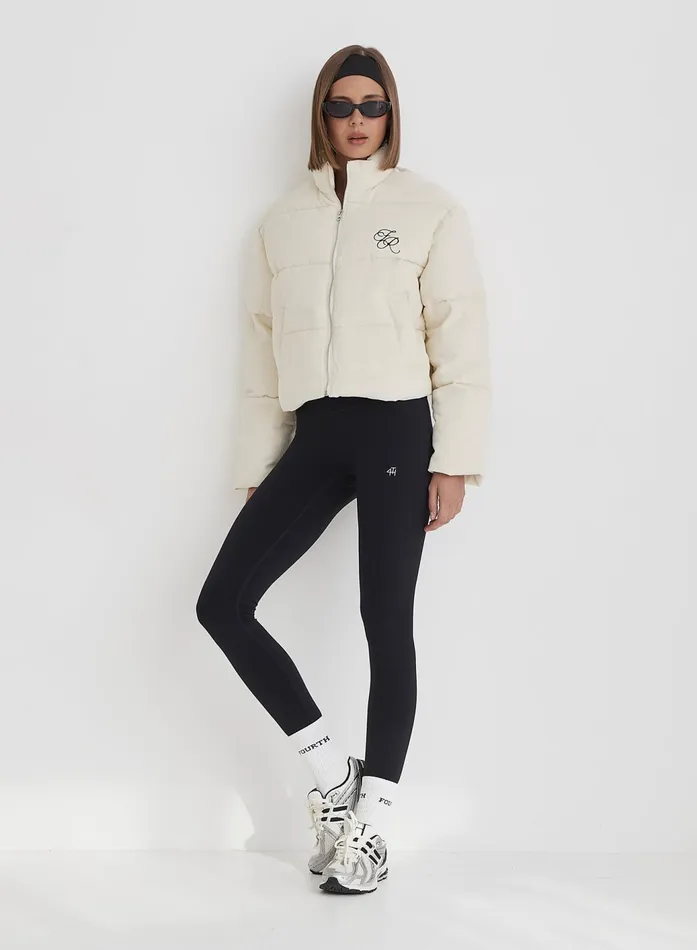 Women Cream Corduroy Jacket Arna 4th and Reckless Athleisure