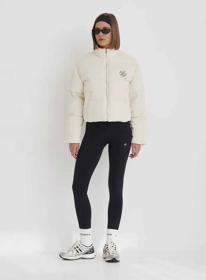 Women Cream Corduroy Jacket Arna 4th and Reckless Athleisure