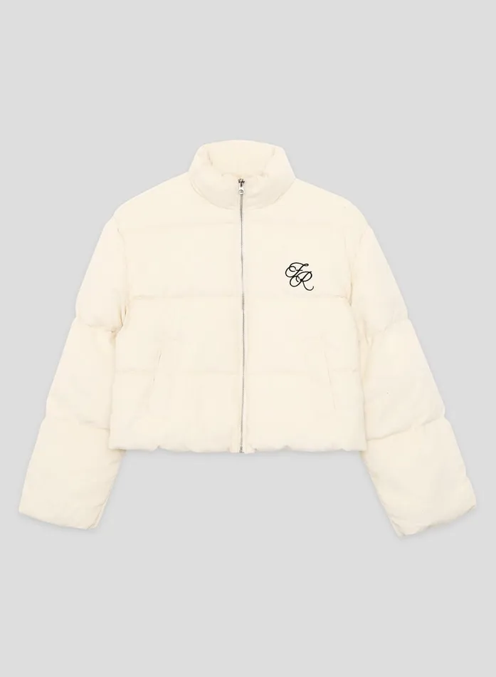 Women Cream Corduroy Jacket Arna 4th and Reckless Athleisure
