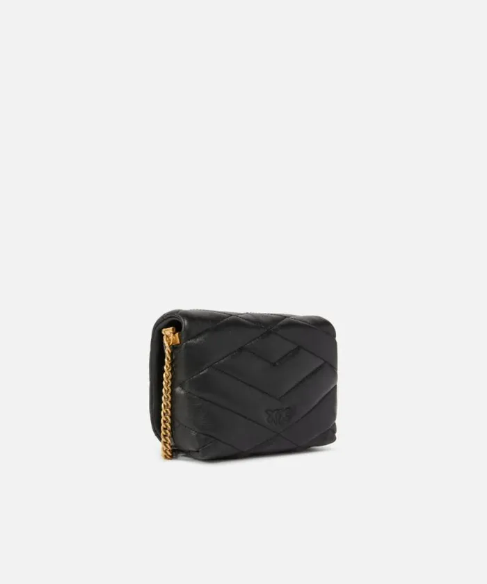Women Crossbody Bags Pinko Baby Love Bag Puff Nappa Quilted Shoulder Bag Blackantique Gold Women Crossbody Bags Pinko Baby Love Bag Puff Nappa Quilted Shoulder Bag Blackantique Gold