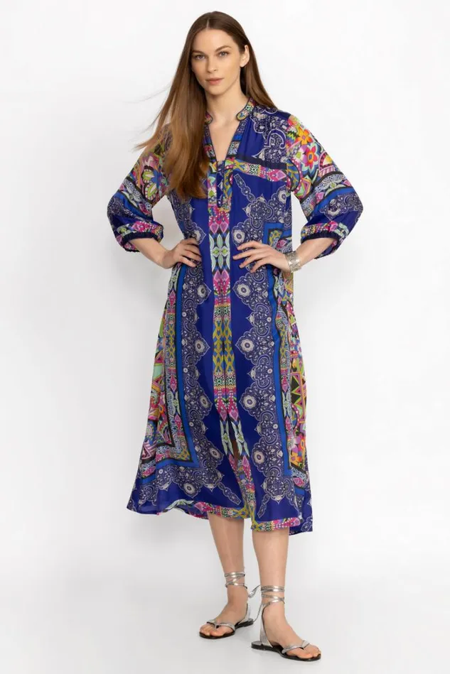 Women DEMARNE XYLA DRESS Demarne Print Johnny Was Dresses Women DEMARNE XYLA DRESS Demarne Print Johnny Was Dresses