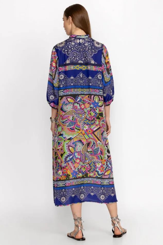 Women DEMARNE XYLA DRESS Demarne Print Johnny Was Dresses Women DEMARNE XYLA DRESS Demarne Print Johnny Was Dresses