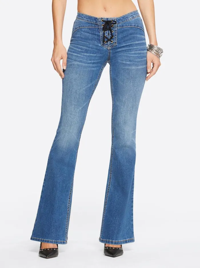 Women Denim Jessica Simpson Kiss Me Flare Jeans In Lola