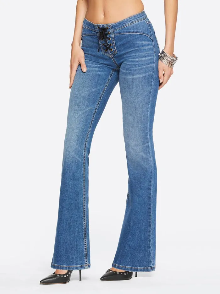 Women Denim Jessica Simpson Kiss Me Flare Jeans In Lola