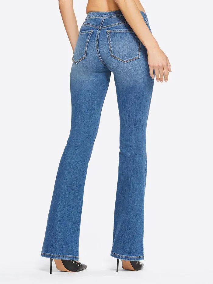 Women Denim Jessica Simpson Kiss Me Flare Jeans In Lola
