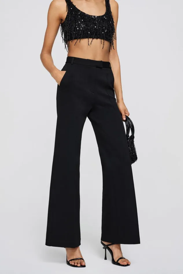 Women Dover Pant Black Jonathan Simkhai Pants and Bottoms