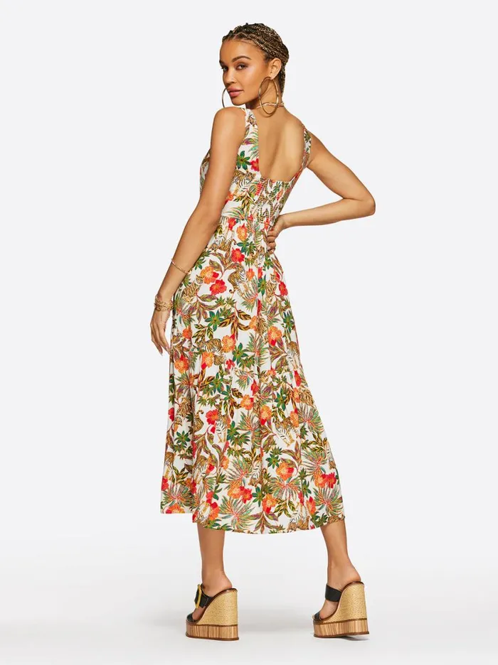 Women Dresses Jessica Simpson Cheryl Maxi Dress In Jungle Parade