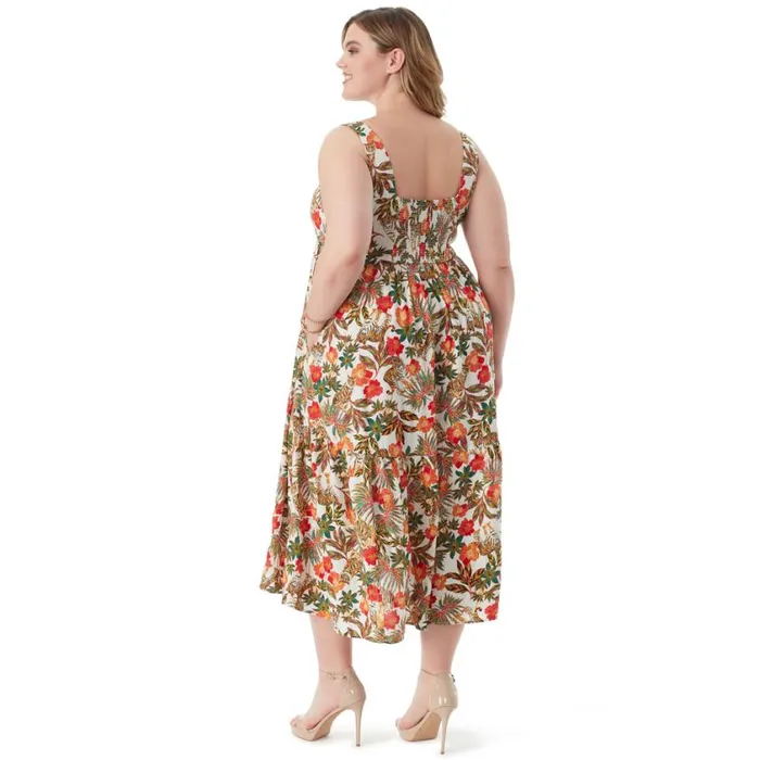 Women Dresses Jessica Simpson Cheryl Maxi Dress In Jungle Parade