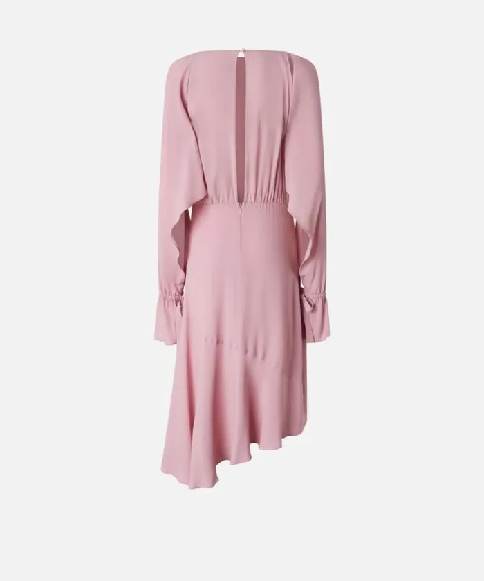 Women Dresses Pinko Asymmetric Crepe Midi Dress Pinkpolignac Women Dresses Pinko Asymmetric Crepe Midi Dress Pinkpolignac