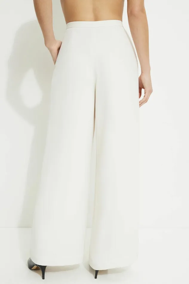 Women Dynamite Pants Fluid Wide Leg Pants BEIGE
