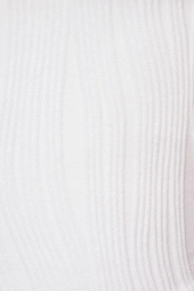 Women Dynamite Tops Lota Textured Square Neck Crop Top WHITE
