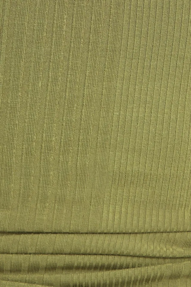 Women Dynamite Tops Variegated Rib Camisole Green