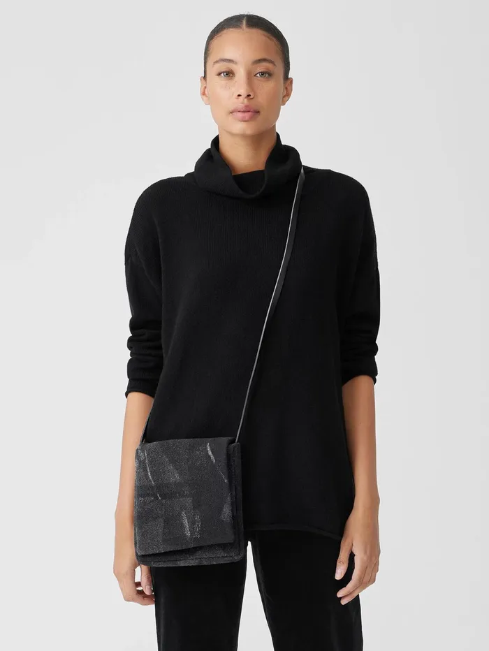 Women Eileen Fisher Accessories Waste No MoreCrossbody Bag Charcoal