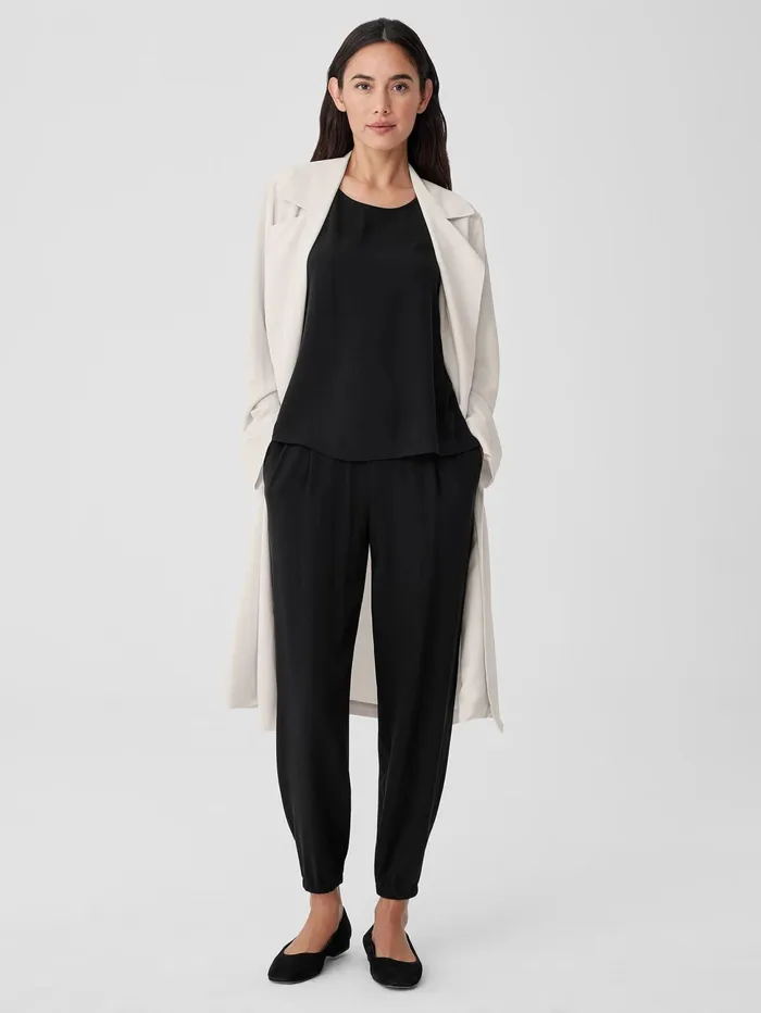 Women Eileen Fisher Pants Shorts and Jumpsuits Silk Georgette Crepe Jogger Pant Black Women Eileen Fisher Pants Shorts and Jumpsuits Silk Georgette Crepe Jogger Pant Black