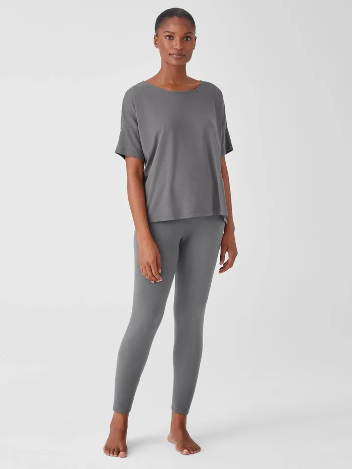 Women Eileen Fisher Sleepwear Cozy Brushed Terry Hug HighWaisted Sleep Leggings Ash Women Eileen Fisher Sleepwear Cozy Brushed Terry Hug HighWaisted Sleep Leggings Ash