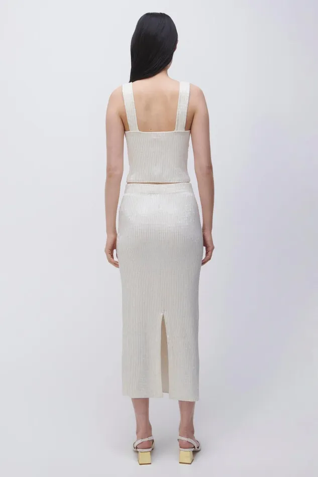 Women Ellison Skirt Ivory Jonathan Simkhai Pants and Bottoms