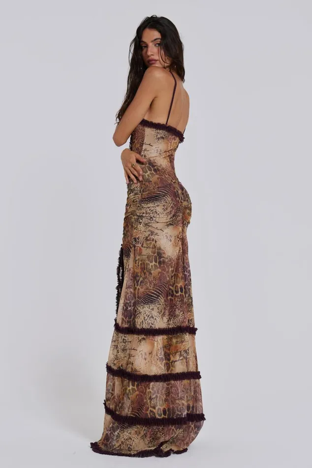 Women Fatale Maxi Dress In Sunrose Jaded London Maxi Dresses