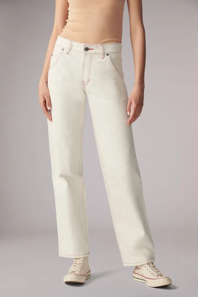 Women Fiorucci Jeans and Denim Carpenter Jeans Cream