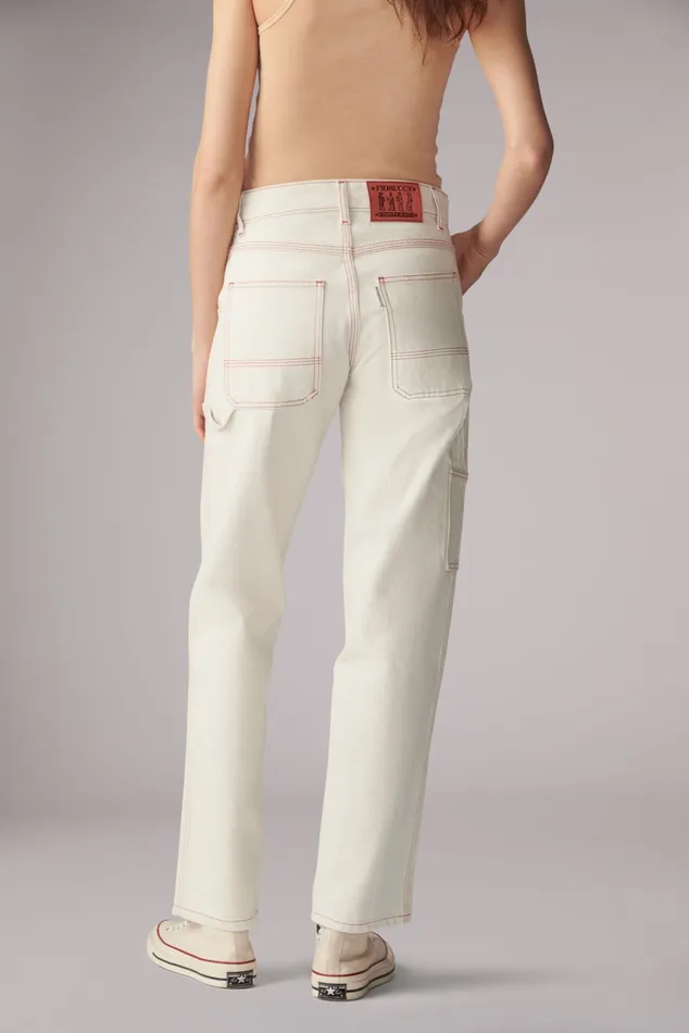 Women Fiorucci Jeans and Denim Carpenter Jeans Cream