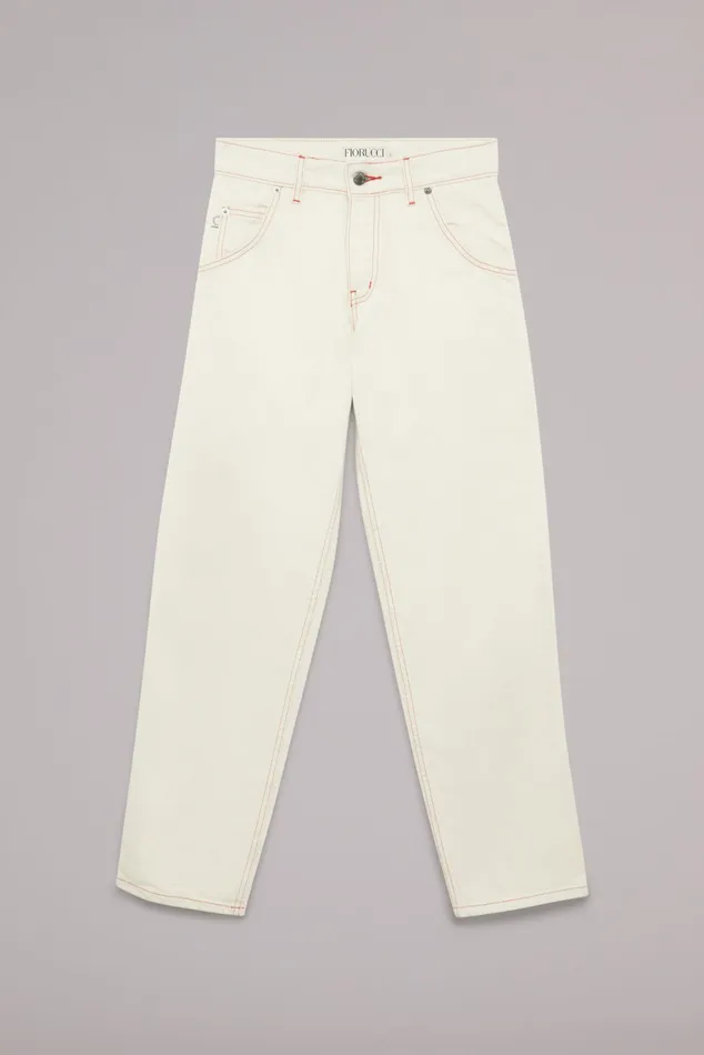 Women Fiorucci Jeans and Denim Carpenter Jeans Cream