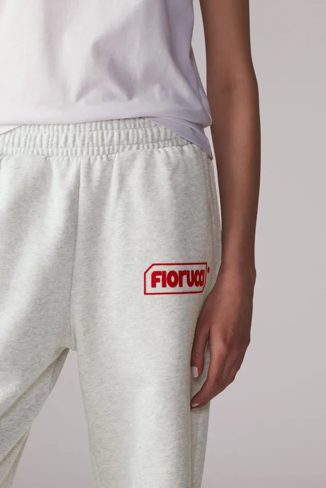 Women Fiorucci Sweatpants and Leggings Logo Straight Leg Joggers Grey Women Fiorucci Sweatpants and Leggings Logo Straight Leg Joggers Grey