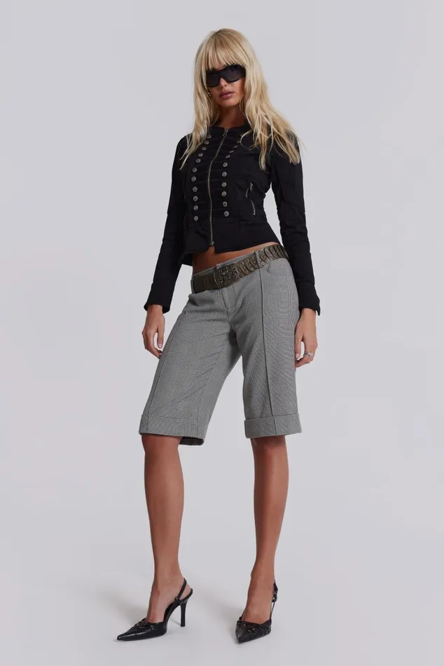 Women Fitted Military Jacket Jaded London Outerwear