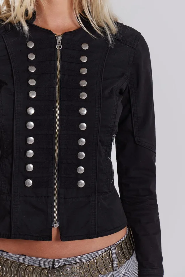 Women Fitted Military Jacket Jaded London Outerwear