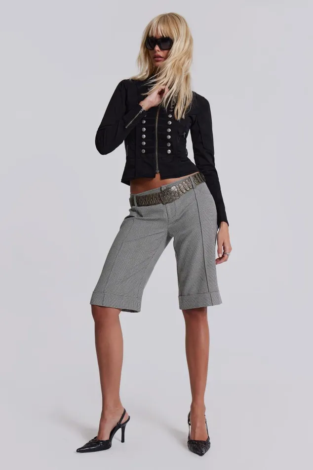 Women Fitted Military Jacket Jaded London Outerwear
