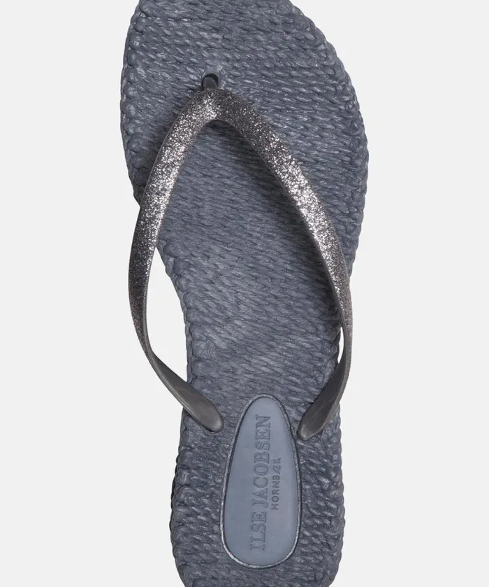 Women Flip Flops Ilse Jacobsen Flip Flop With Glitter 8211 Grey Women Flip Flops Ilse Jacobsen Flip Flop With Glitter 8211 Grey