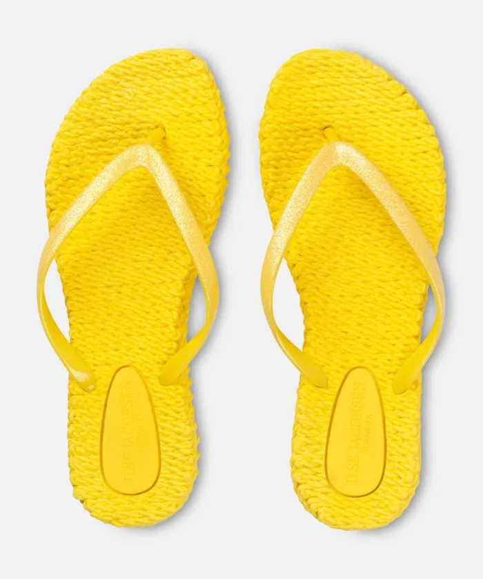 Women Flip Flops Ilse Jacobsen Flip Flop With Glitter 8211 Yellow Women Flip Flops Ilse Jacobsen Flip Flop With Glitter 8211 Yellow