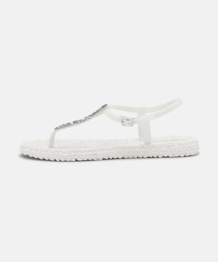Women Flip Flops Ilse Jacobsen Flip Flops With Rhinstones 8211 Creme Women Flip Flops Ilse Jacobsen Flip Flops With Rhinstones 8211 Creme