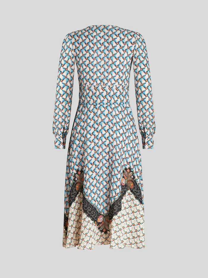 Women Floral Print Wrap Dress Etro Dresses