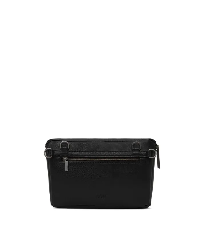 Women Gaia Vegan Belt Bag 8211 Dwell Black Matt and Nat Crossbody