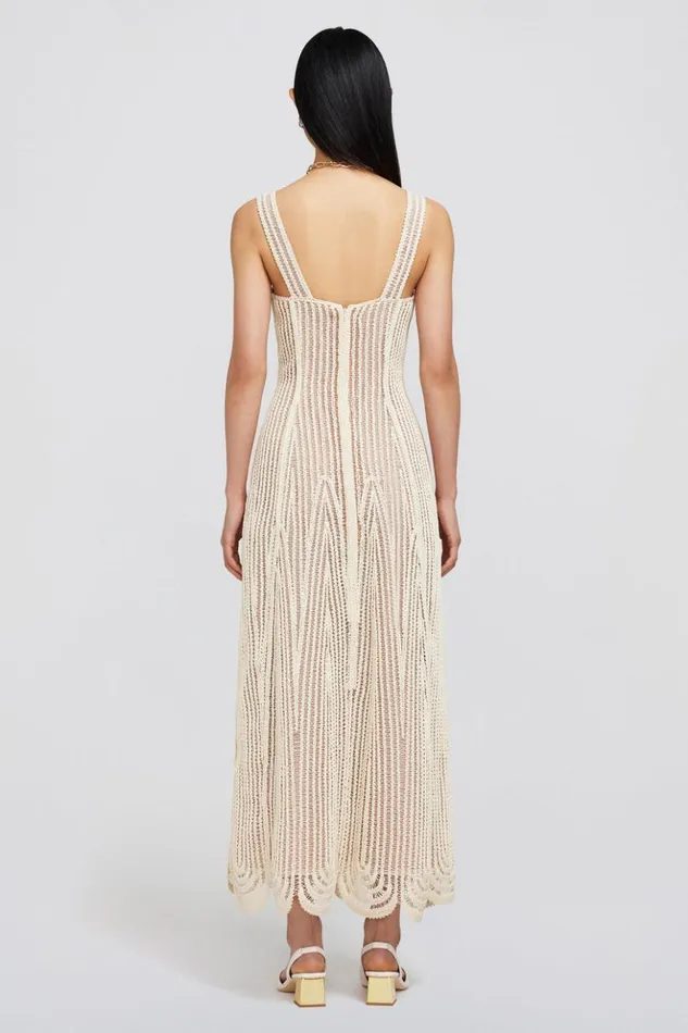 Women Gianetta Dress Natural White Jonathan Simkhai Dresses and Jumpsuits