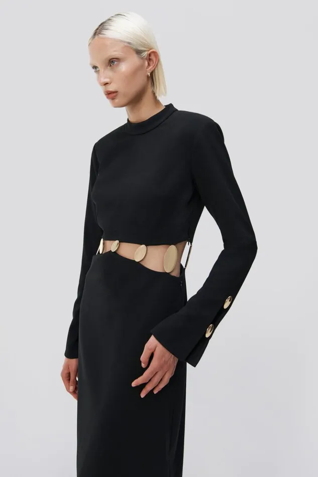 Women Gloria Gown Black Jonathan Simkhai Dresses and Jumpsuits
