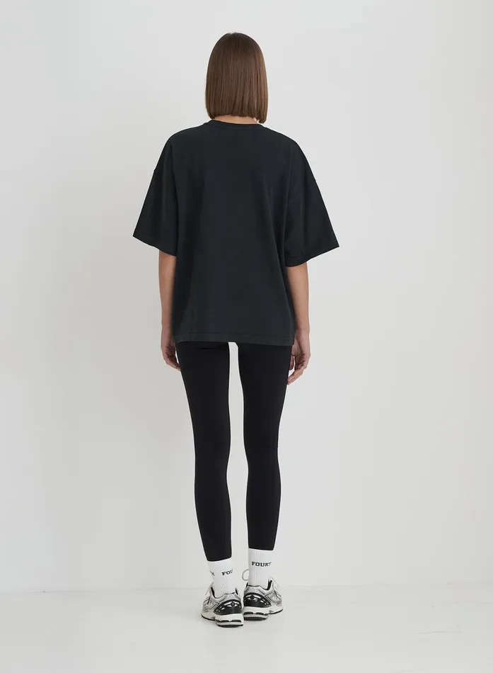 Women Grey Acid Wash Oversized Distressed Slogan TShirt Finn 4th and Reckless Athleisure
