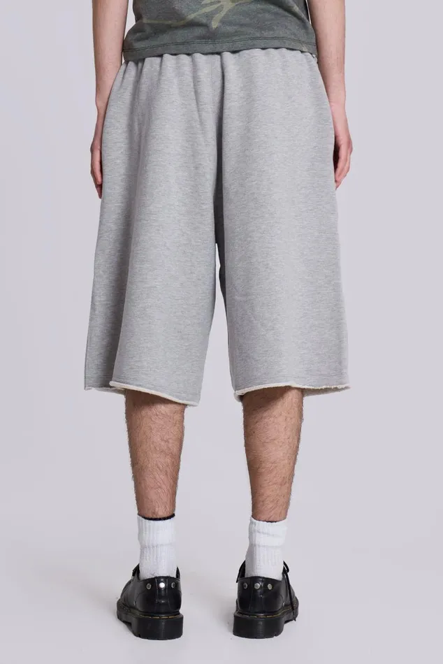Women Grey Marl Colossus Jersey Shorts Jaded London Shorts and Jorts