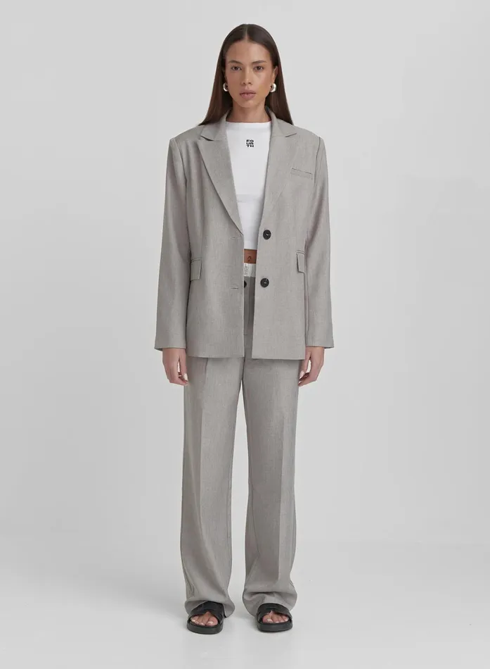 Women Grey PVE Tailored Oversized Blazer Taylor 4th and Reckless Blazers