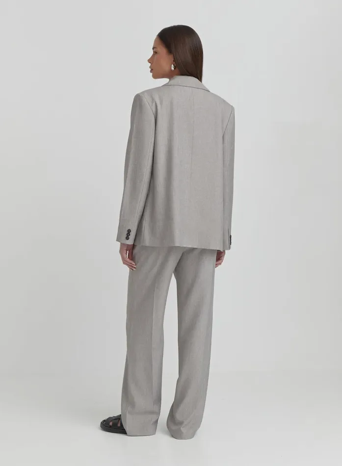 Women Grey PVE Tailored Oversized Blazer Taylor 4th and Reckless Blazers