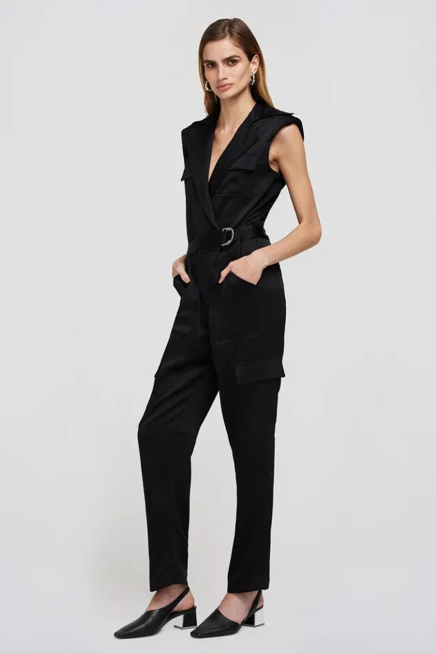 Women Haisley Jumpsuit Black Jonathan Simkhai Dresses and Jumpsuits