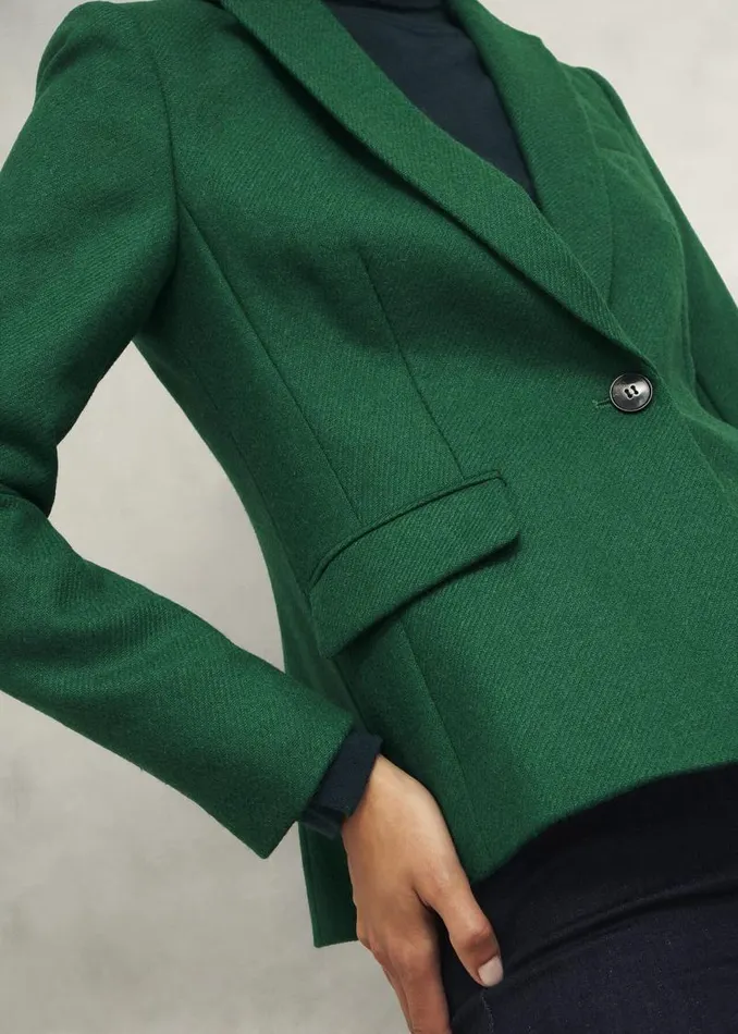 Women HOBBS Coats and Jackets Blake Wool Jacket Agate Green
