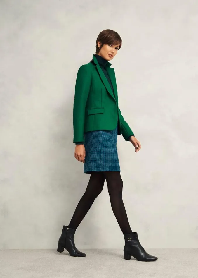 Women HOBBS Coats and Jackets Blake Wool Jacket Agate Green
