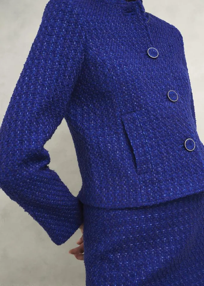 Women HOBBS Coats and Jackets Khloe Jacket With Wool Cobalt