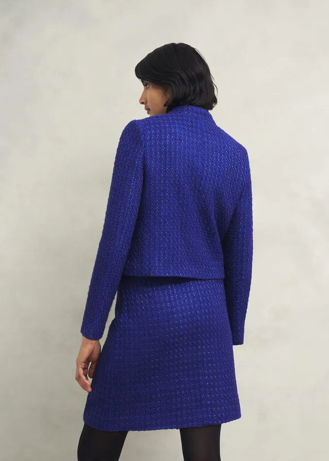 Women HOBBS Coats and Jackets Khloe Jacket With Wool Cobalt