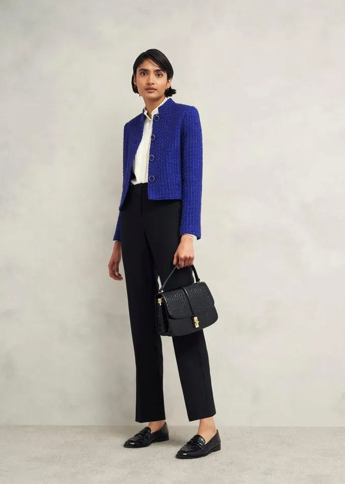 Women HOBBS Coats and Jackets Khloe Jacket With Wool Cobalt