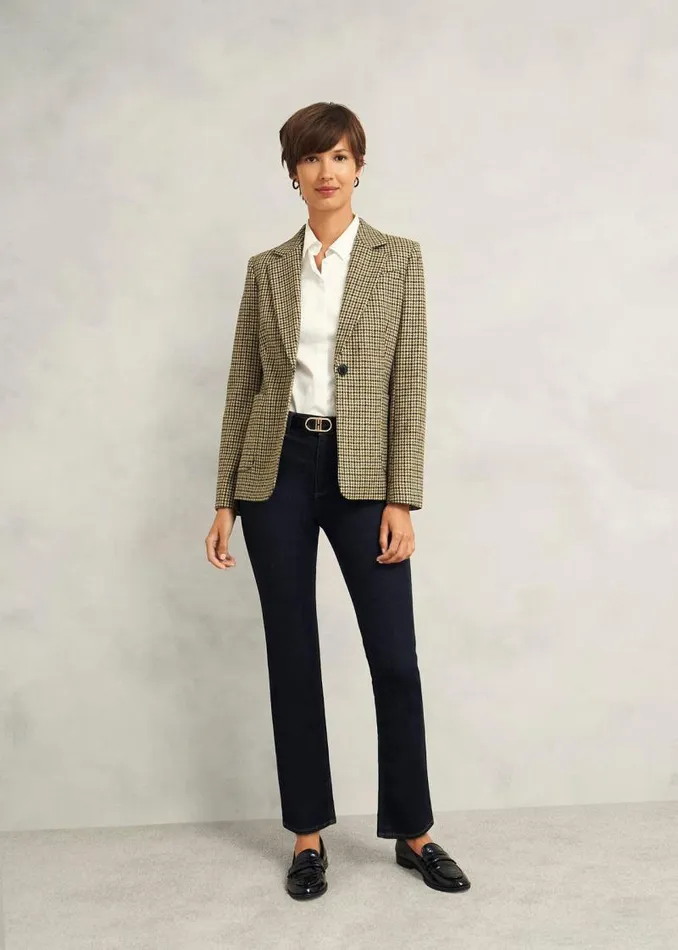 Women HOBBS Coats and Jackets Lilla Wool Jacket Brown Multi